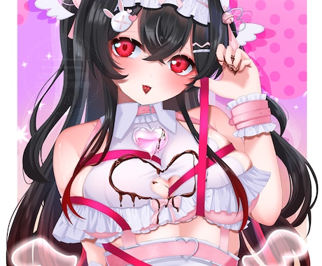 女性メインの腰〜膝上のキュートな絵を描きます ♡セクシーで可愛い雰囲気が好きな活動者様へ♡ イメージ2