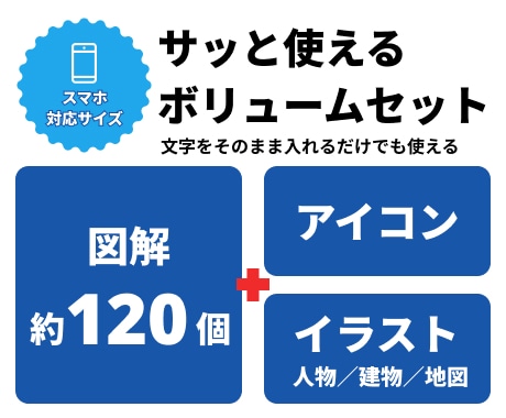 ブログ図解！CANVAテンプレート120種あります 本当に必要な図解だけ！ブログ・SEO歴14年のプロが制作！ イメージ2