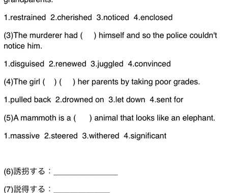 お客様専用の英単語テストを作成します 英検や受験のために単語を覚えなければならない方！ イメージ1