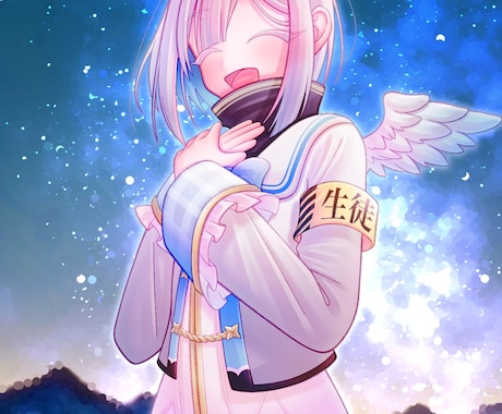 商用OK 透明感のある等身イラストを制作いたします キービジュアル/立ち絵/MV/SNSアイコン…など イメージ2
