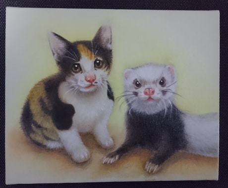 ペットの似顔絵をリアルな油絵で描きます 大好きなペットとの思い出を温かみのある油絵にしてみませんか？ イメージ2