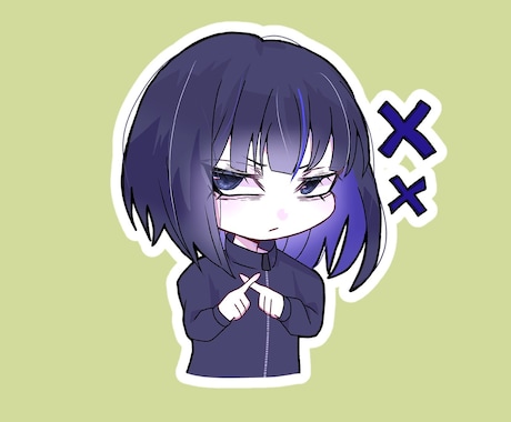 デフォルメ化した可愛いLINEスタンプを作ります イメージ1