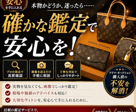 真贋鑑定！ルイ・ヴィトン限定で鑑定します 購入前・売却前の不安を画像で確認 イメージ1