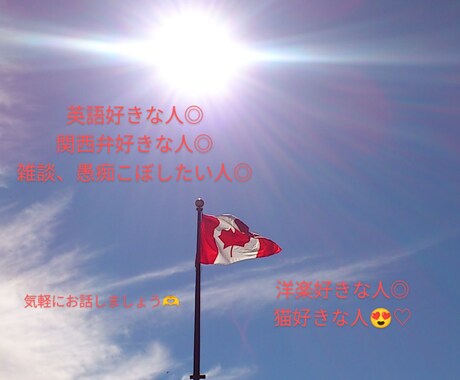 簡単な英語、日本語での雑談します カジュアルな英会話してみたい方どうぞ(関西弁好きな方も◎) イメージ2