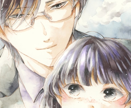 アナログカラーイラスト描きます レトロ・少女漫画・繊細。他にはない作品を イメージ1