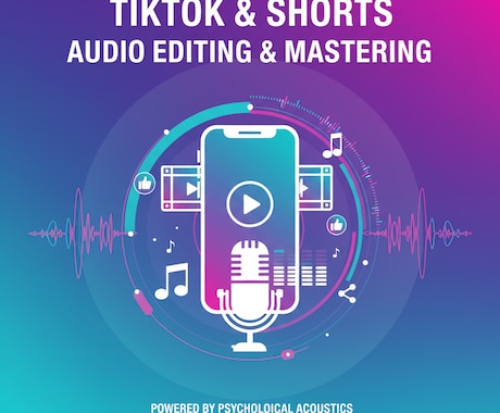 TIKTOK,SHORTS動画編集・整音編集します 差がつく！動画編集者に比べ明るく聞こえるように編集いたします イメージ1