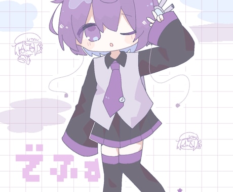 かわいいイラスト・動画・MVなどなど描きます ふわふわしたイラストを描きます！ イメージ1