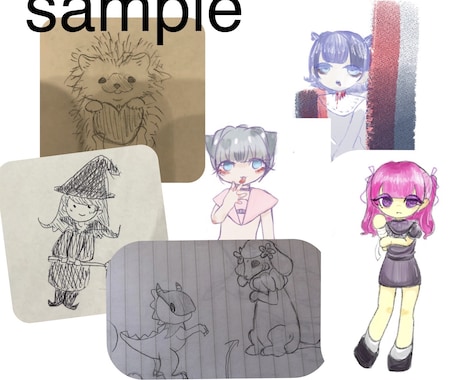 デフォルメキャラでイラスト作成します あなたのキャラクターを作ってみませんか？ イメージ1