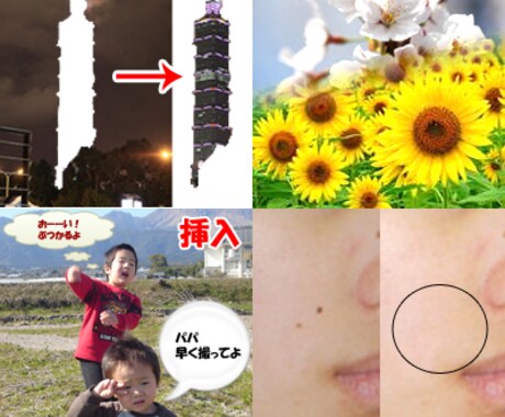 納期最短1日！写真やjpgなどの合成、挿入、切り抜き、美白等の編集いたします。 イメージ1