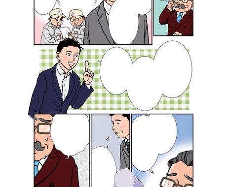 広告漫画、パンフレット、書籍用漫画など作成します 経験豊富なプロ漫画家が制作します！ イメージ2