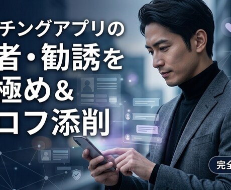 マッチングアプリ相談をします その人は本気？業者や勧誘の見極めとプロフ添削をします イメージ1