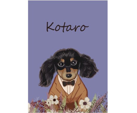 ペットの似顔絵♥リアルでおしゃれなイラストにします 魅力や質感をリアルに表現しつ☛おしゃれにポップに仕上げます♪ イメージ2