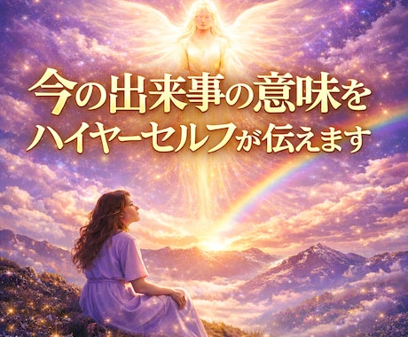 今の出来事の意味をハイヤーセルフが伝えます 偶然ではない今の出来事に込められたメッセージ イメージ1