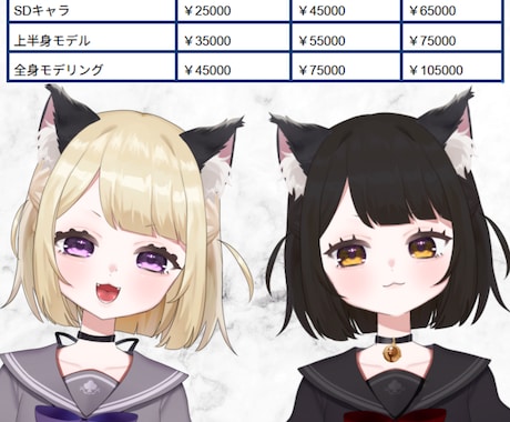 自然に動く高品質なLive2Dモデル制作します “可愛い・映える”Live2Dモデルを制作！初心者歓迎 イメージ2