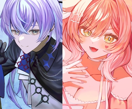 目を引く色彩豊かな厚塗り絵描きます 配信サムネイル、歌ってみた、グッズ、アイコンなど イメージ1