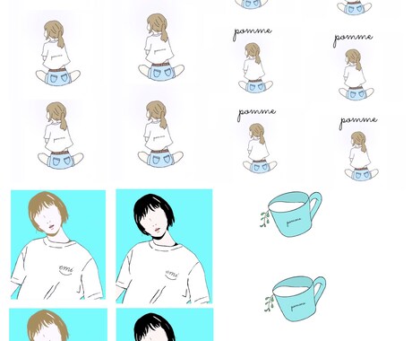ゆるくて可愛いイラスト描きます ゆるくて可愛くて歯っぴぃになれるイラスト イメージ2