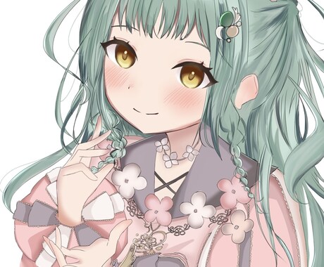 アニメ調のアイコンを描きます アニメのような色使いでデザインにあったイラストを制作します イメージ1
