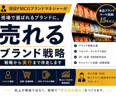 現役FMCGブランドマネージャーが壁打ちします 売れる戦略を現場視点で整理します イメージ1