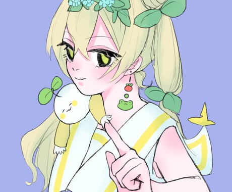 皆様のオリジナルキャラクターを描きます 配信サムネイル・SNSアイコン・立ち絵・グッズ用などにも！ イメージ2