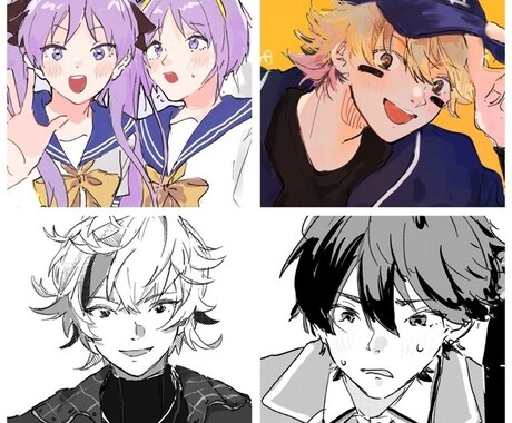 ラフな漫画イラスト・カラーイラスト承ります 使用用途自由！（※著作権付与はご相談） イメージ2