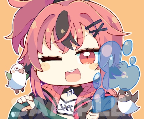 かわいい女の子のイラストをお描きします SNS等のアイコン、ヘッダー、動画用の1枚絵、立ち絵等に！ イメージ2