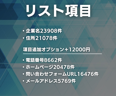 スタートアップ企業のリスト23908件を提供します 【フリーランス、案件獲得、BtoBにオススメ】営業リスト イメージ2