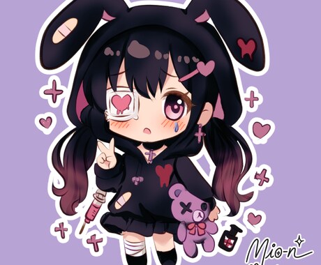 ふんわり可愛いSDキャラを制作します かわいいをぎゅっと詰めこんだ、あなただけのちびキャラ イメージ2