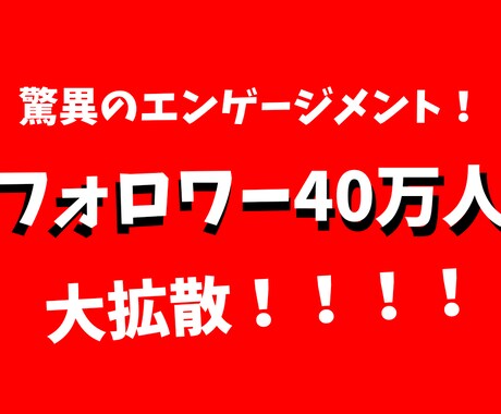 高アクティブ！40万人に拡散します 3アカウント累計40万人フォロワーに拡散 イメージ1