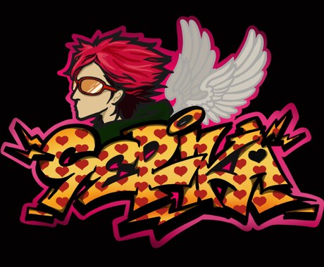 推しの名前、自分の名前などでグラフィティー描きます キャラクター込でのグラフィティーも可能です！ イメージ2