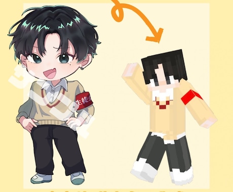 MineCraft のスキン製作します 貴方だけのオリジナルを提供いたします！！ イメージ2