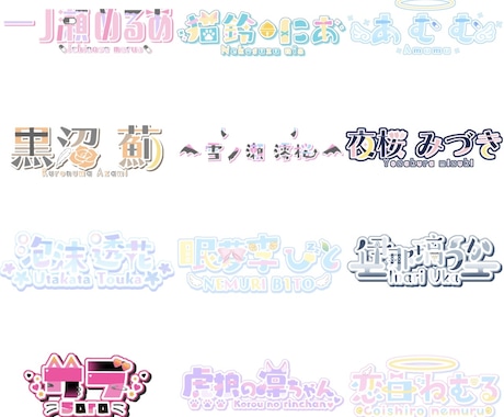 商用利用可！世界にひとつだけのロゴお作りいたします 可愛い！かっこいい！オシャレ！どんな雰囲気もご制作できます！ イメージ1