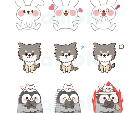 かわいい動物のイラストお描きします アイコンやカットイラスト、ペットの自分用グッズにも♡ イメージ2