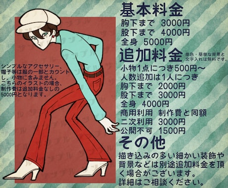 レトロな雰囲気の人物イラストを制作いたします どこか懐かしいレトロテイストのイラストを制作いたします。 イメージ2