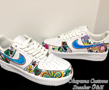 世界にたった一つのオリジナルスニーカー作ります スニーカーペイント！カスタムスニーカーのオーダー制作 イメージ2