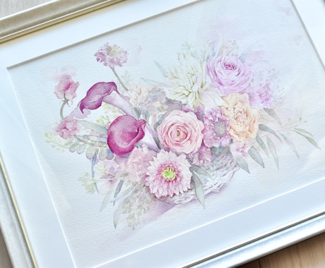 あなたの大切なお花を水彩画で絵にさせていただきます 思い出に残したいお花を、心を込めて描かせていただきます イメージ2