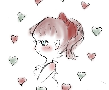 ゆるふわ、女子向けの絵を描きます 可愛らしいふわふわな女の子らしい絵を描いて欲しい方に♪ イメージ2