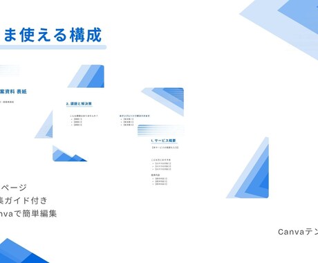 Canvaで使える営業・提案資料テンプレ作ります 文字を差し替えるだけで完成する資料テンプレ イメージ2