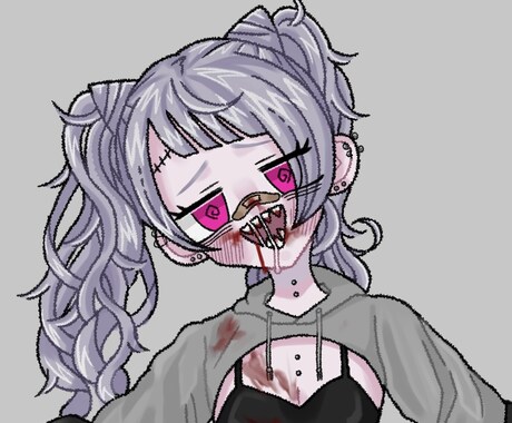 SNSのアイコン描きます ダーク、ゆめかわなど可愛い女の子が得意です♡ イメージ2