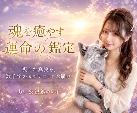 二魂一体◆レイが視抜き、あいが綴る魂の鑑定をします 銀狐レイが視抜く真実◆相談約1500件✨愛と信頼の徹底鑑定 イメージ2