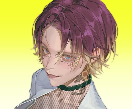 厚塗り・アイコンイラストお描きします リアル寄り、顏から鎖骨のアイコンイラスト イメージ2