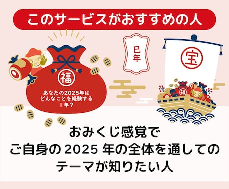 おみくじ感覚で☆2025年のあなたのテーマ占います 2025年のあなたのテーマをリーディングいたします イメージ2