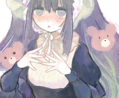 アイコン、1枚絵、動画用イラストなど制作致します アンニュイでファンタジーなイラストをお求めの方に！ イメージ1