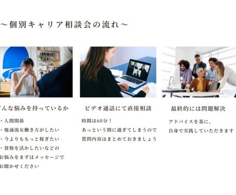 人間関係、時間に縛られたくない方へ相談に乗ります フリーランスになりたい栄養士さんを応援します！ イメージ2