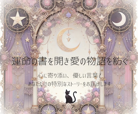 彼の本音･未来･運命を独自の世界観で紡ぎます 詩月仁花オリジナル【幻想的な鑑定書】で深く愛される未来へ イメージ1