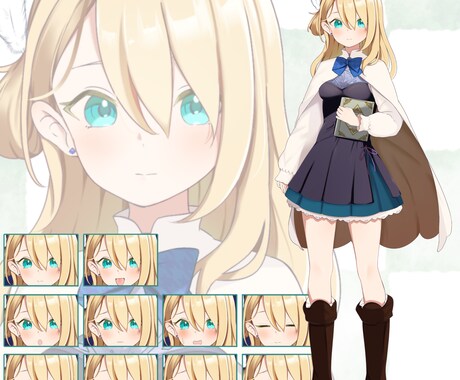 キャラクターの立ち絵制作します キャラクターデザイン・衣装差分つくります！ イメージ2
