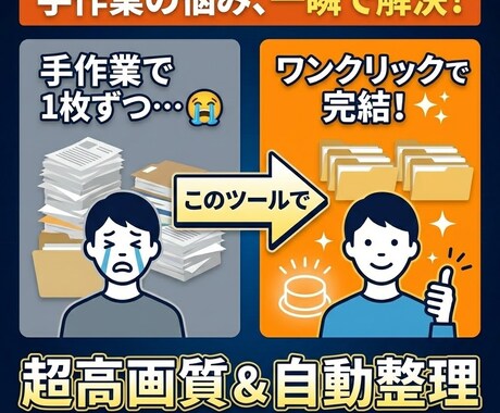 PDF分割・高画質画像化！効率化ツールを提供します インストール不要！高画質300dpiで自動分割＆一括処理 イメージ2