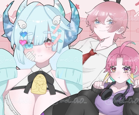 ご希望にそってオーダーメイドでイラスト描きます 個性抜群のイラストをお手頃価格で！ イメージ2