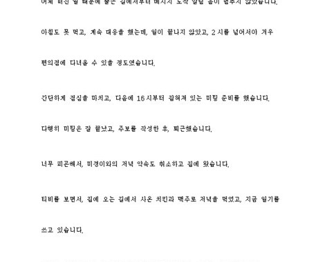 韓国語の日記の添削します じっくりと実力が付くように、文化的な側面も含め添削します。 イメージ1