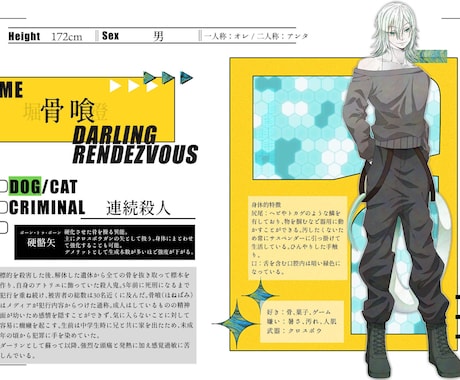 キャラクターシートの文章作成します 一次創作企画用のCS文章作成を代行します！ イメージ2