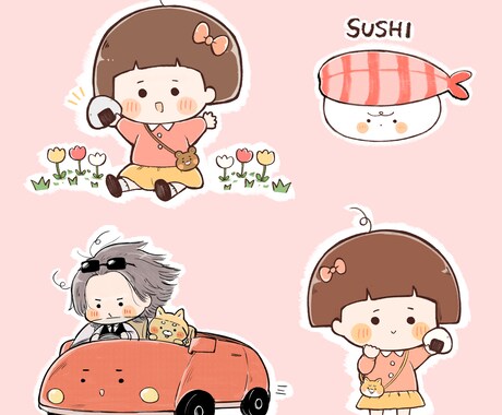 商用利用可 ゆるいイラスト描きます ゆるくてちょっと変わったイラストを描きます！ イメージ2